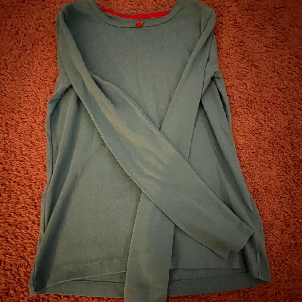 Mini Boden Teal Long Sleeve Top – Girls 11-12Y